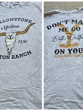 Yellowstone Dutton Ranch Beth Dutton Graphic Tee Size XS/Small